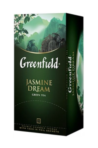 картинка Чай Greenfield зеленый Jasmine Dream саше 25х2 г