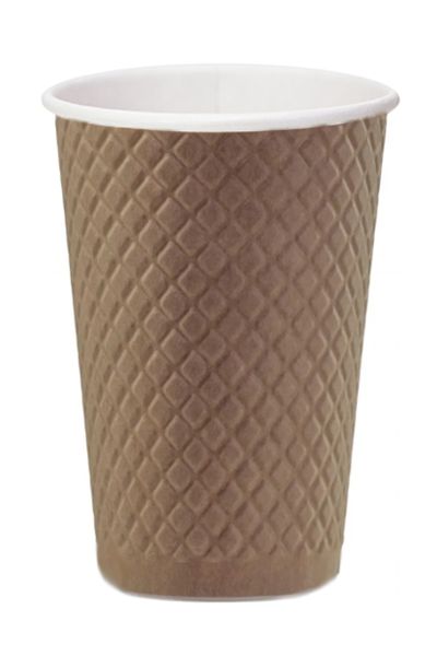 картинка Стакан бумажный 300 мл Waffle Kraft 25 шт.