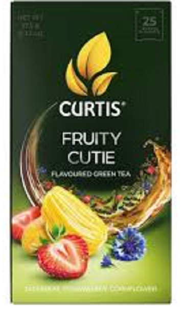 картинка Чай Curtis зеленый Фрути Кьюти  пакетики 25х1,5 г 