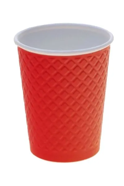 картинка Стакан бумажный 400 мл, 25 шт., "Waffle Red" 